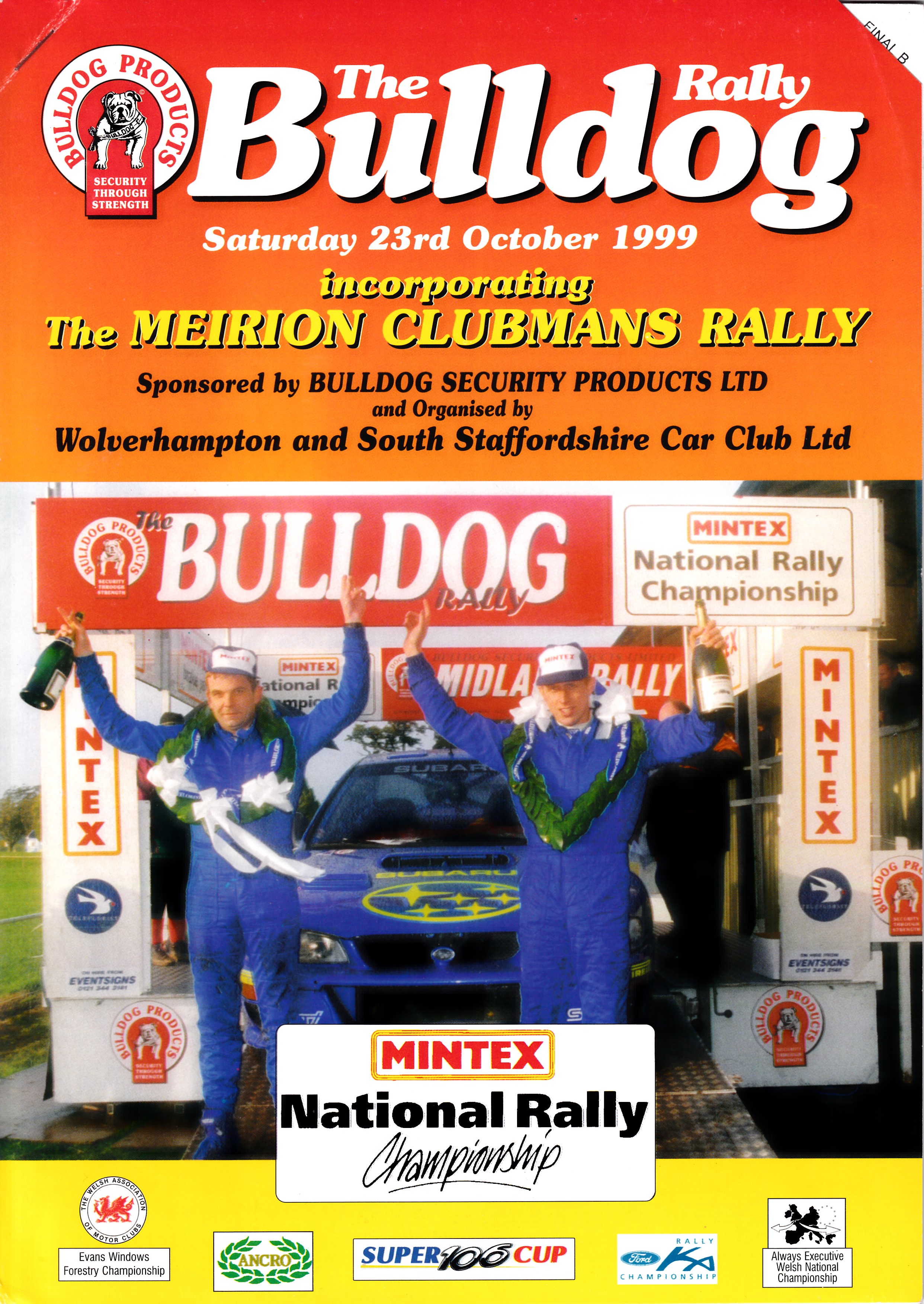 Bulldog Historic Rally 1999
