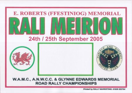 Rali Meirion 2005