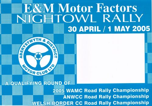 Night Owl Rally 2005