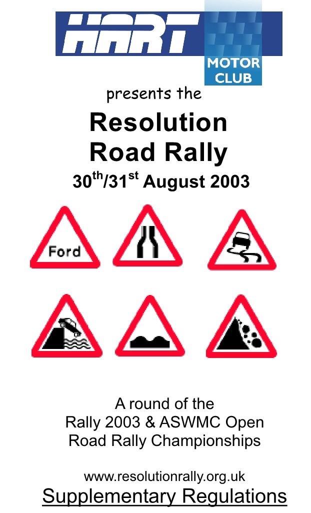 Resolution Road Rally 2003