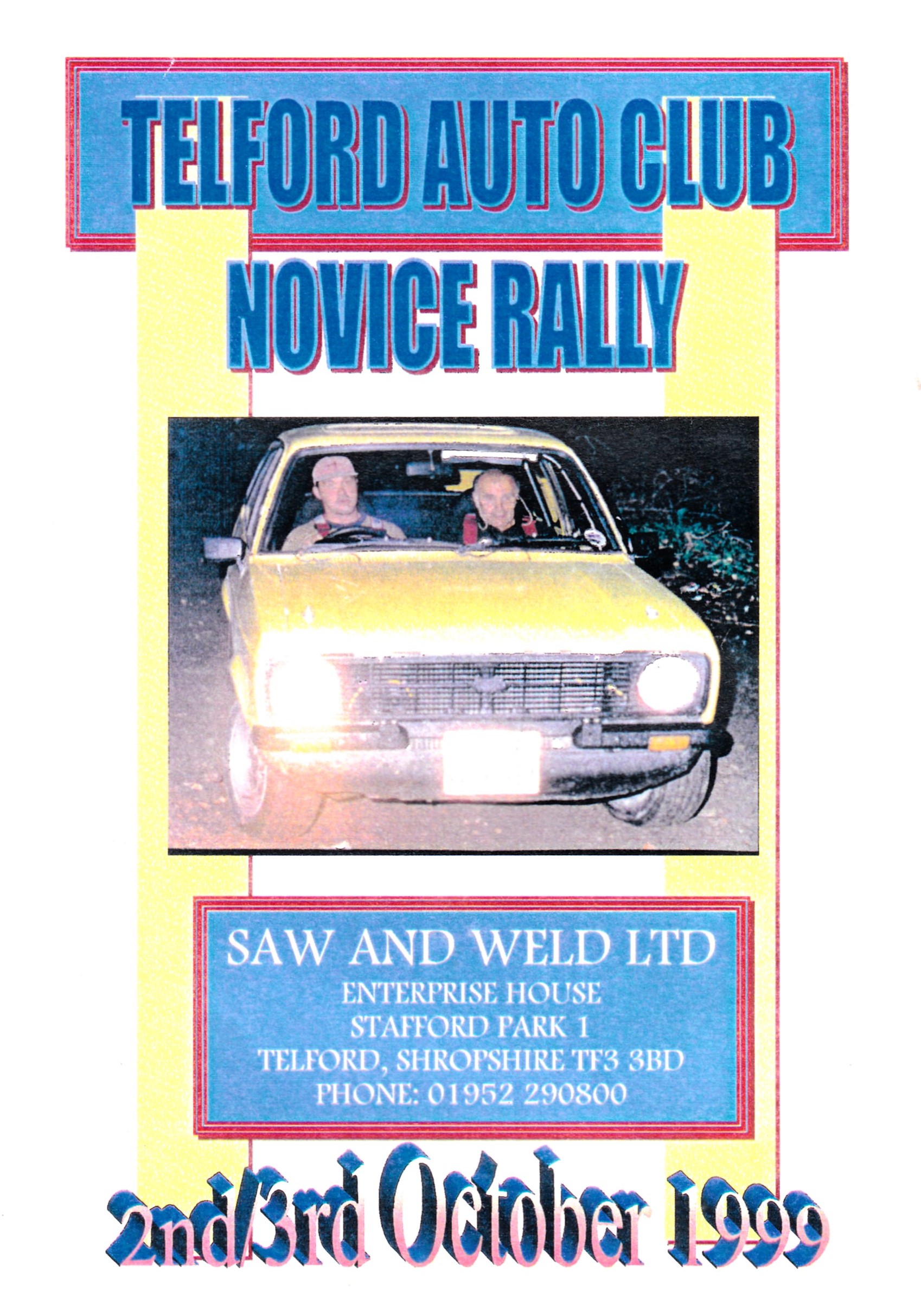 Saw & Weld Novice Road Rally 1999