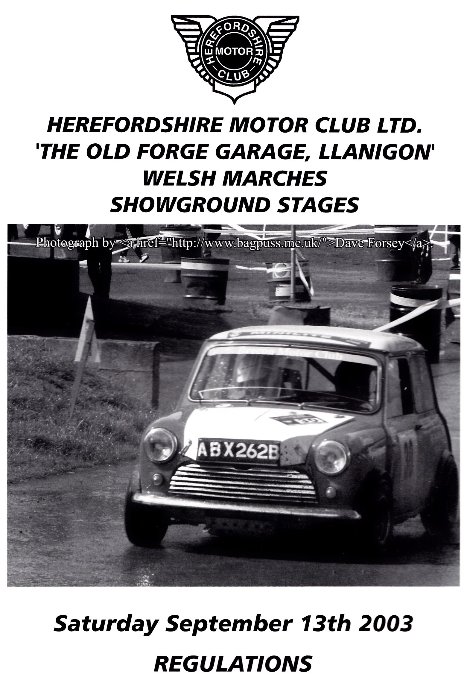 Welsh Marches Showground Stages 2003