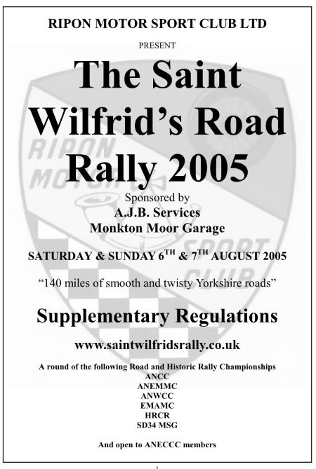 Saint Wilfrid's Road Rally 2005