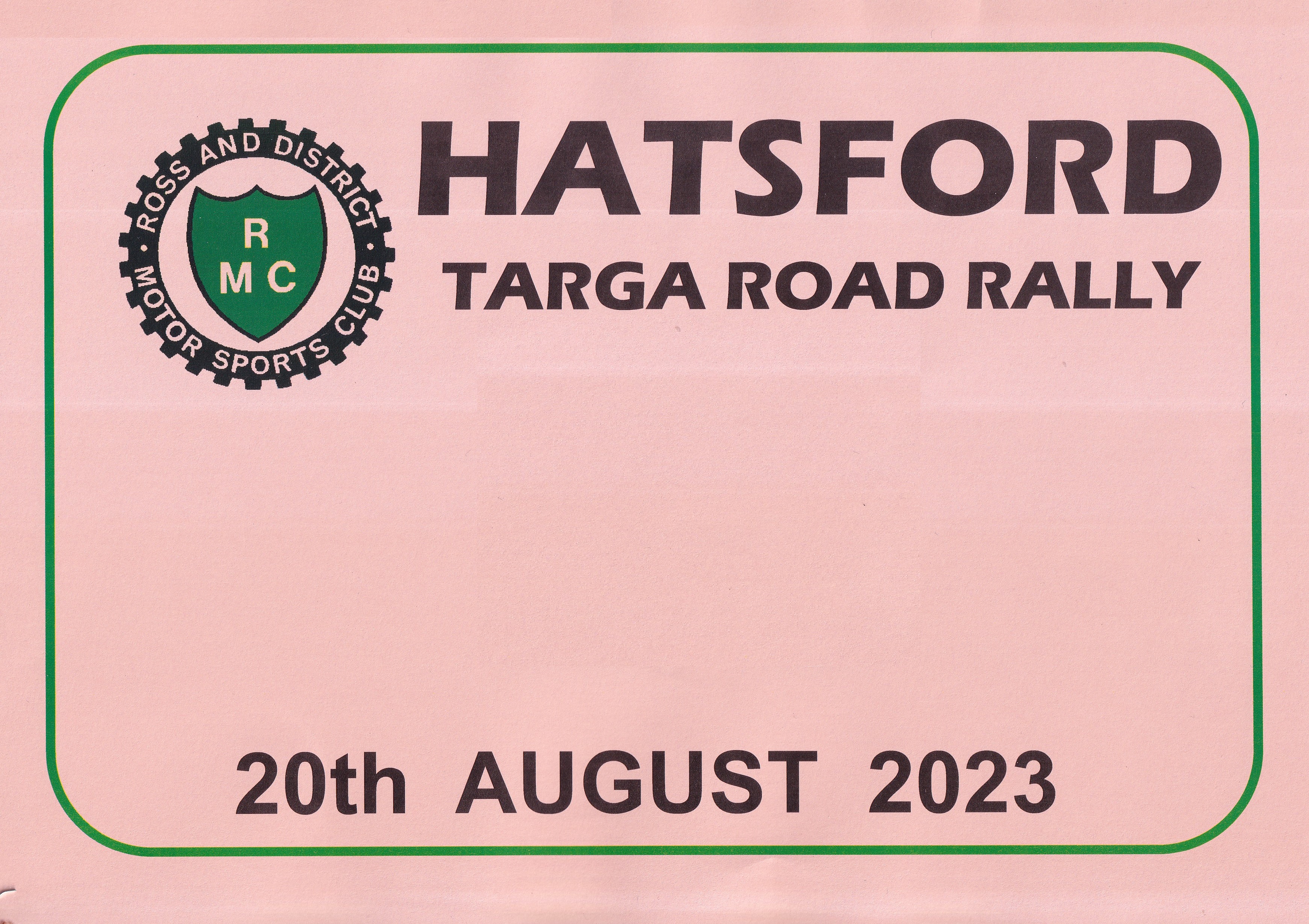 Hatsford Targa Rally 2023