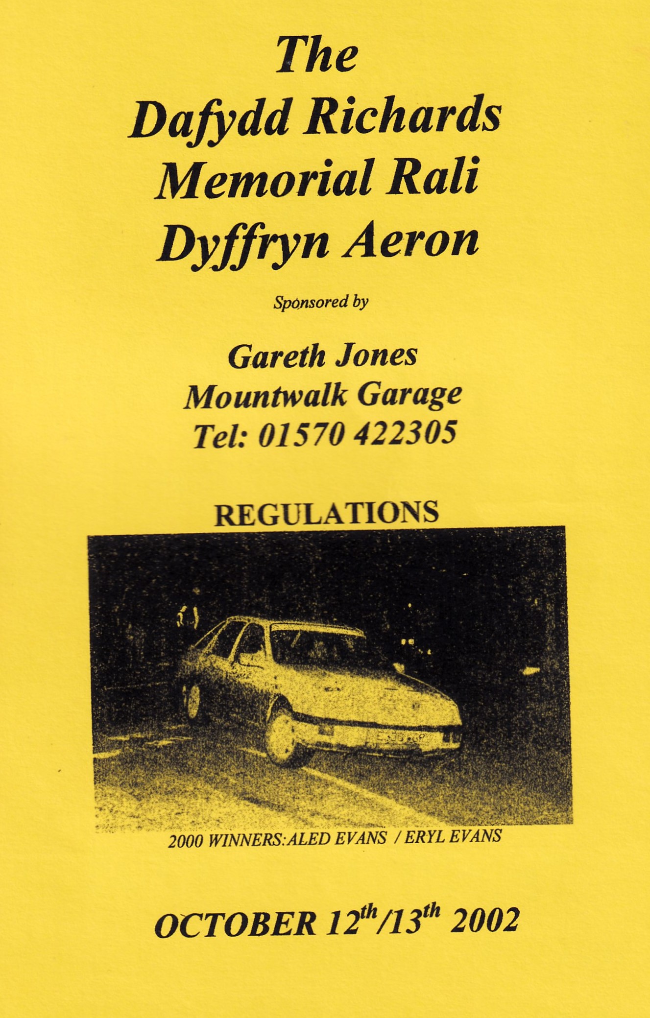 Rali Dyffryn Aeron 2002