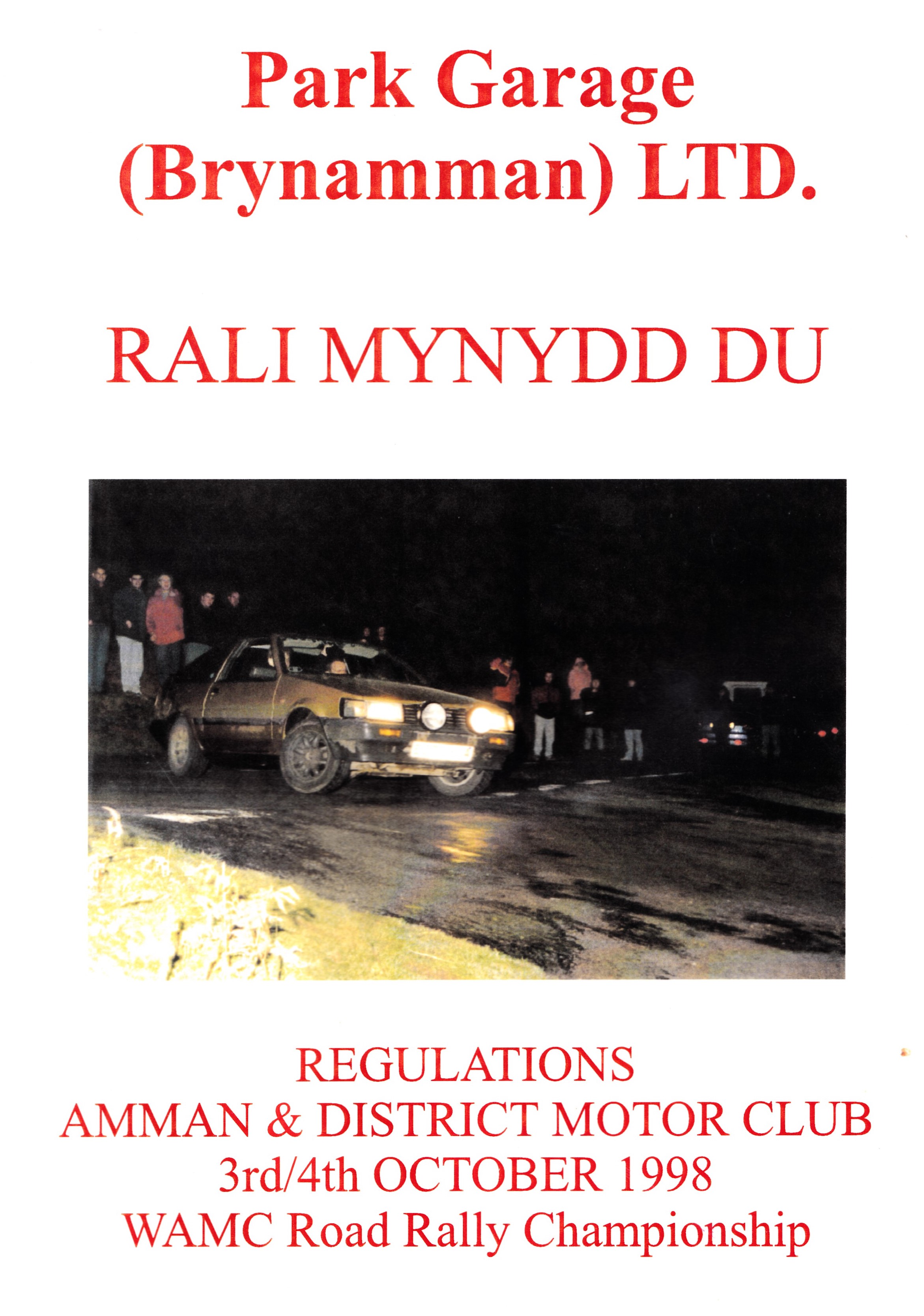 Rali Mynydd Ddu 1998