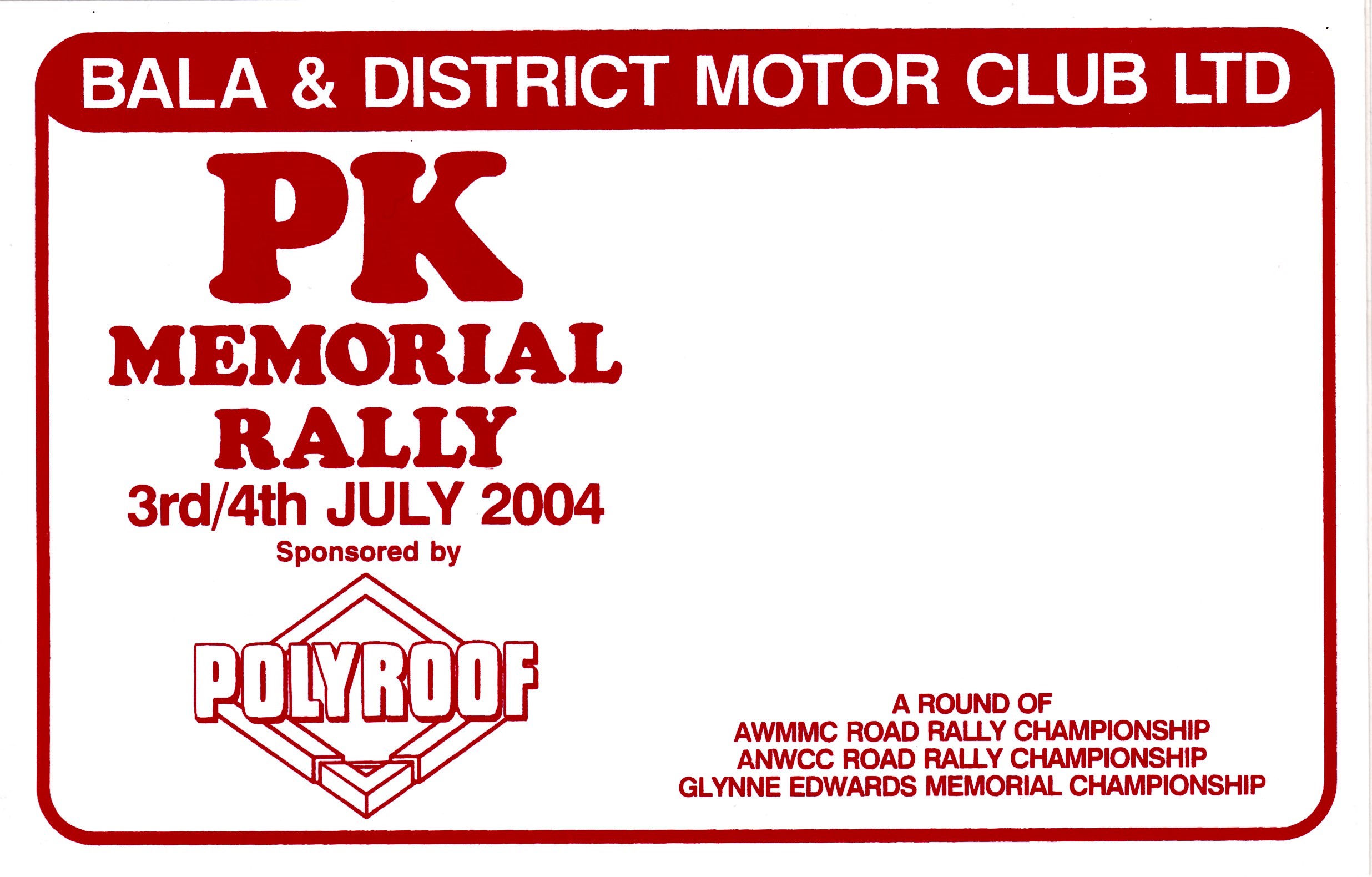 PK Memorial Rally 2004